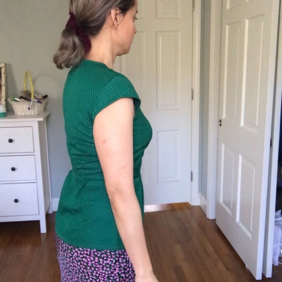 Madewell Peplum Top with Cap Sleeves - Picture 2 of 8